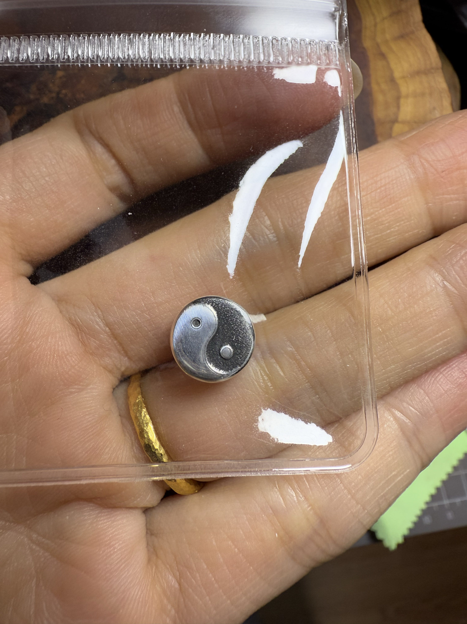 999足银双面阴阳鱼太极手链串珠吊坠不掉色爆款双面太极