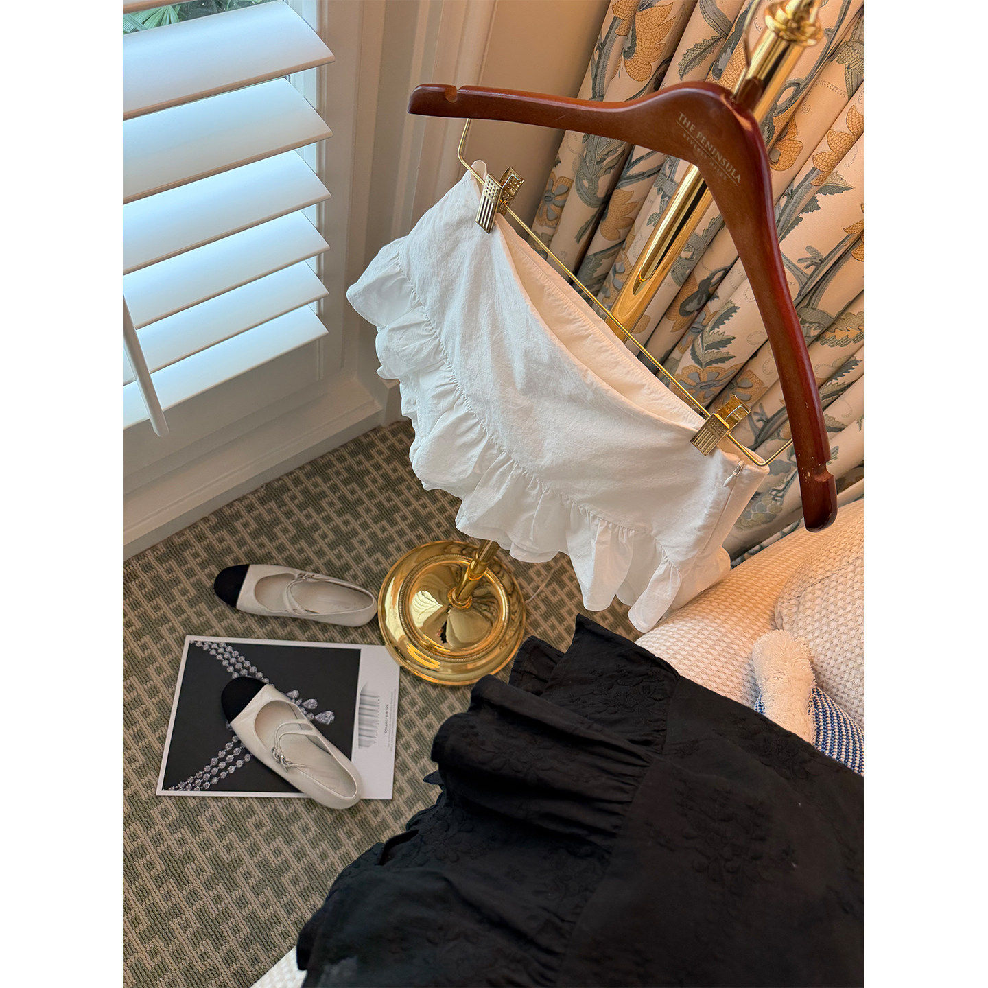 「三分甜」灵动少女感莱赛尔双层花边万搭短款韩女氛围感短裙裤