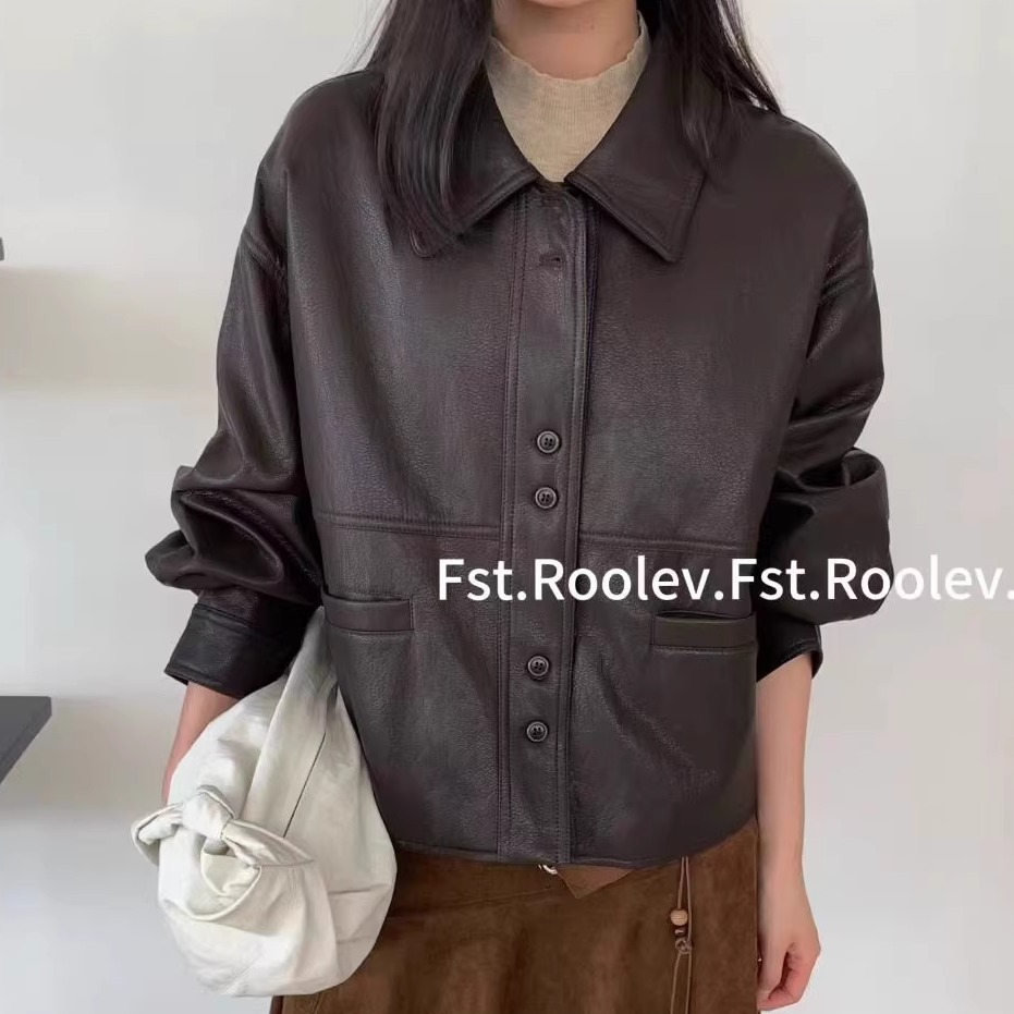 皮衣外套复古立松小个子机车服
