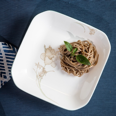 釉下彩餐具套装特别好看的方盘