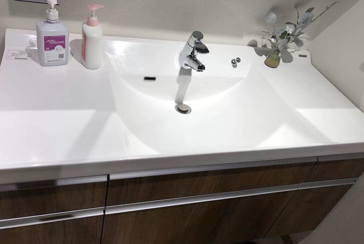 松下Panasonic浴室汐莱化妆柜洗面台洗脸盆一体台面不含柜体