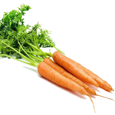 新鲜手指胡萝卜带叶500g