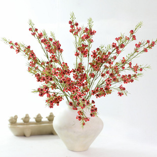 仿真花3D打印澳梅 假花绢花腊梅插花良材家居装饰捧花改良版73CM