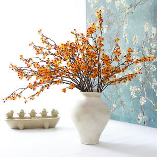 仿真花景天南蛇果中式禅意仿真浆果 2杈苦甜果年宵花插花果实配材