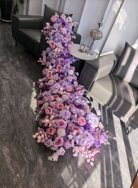 仿真花瀑布花桌花仿生桌花酒店宴会party生日场景装饰布置道具花