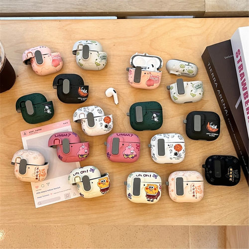 磁吸弹盖适用华为Freebuds 7i/pro5/pro4/pro5无线蓝牙耳机保护套Free Clip2苹果AirPods 4/5代磨砂pro2/3