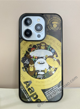 magsafe猿人头15pro适用苹果14ProMax手机壳iPhone13磁吸3D幻影图12硬壳11