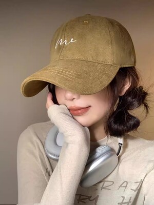 韩版字母鸭舌帽子女夏季学生百搭