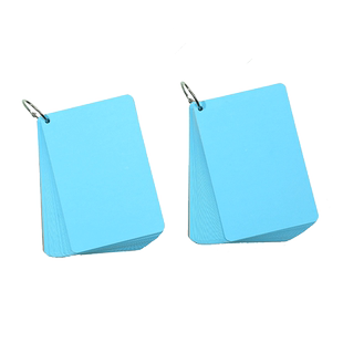 空白明信片彩色卡片纸硬质diy手绘涂鸦水彩小卡片手写英语单词卡片自制拼音生字识字卡手账染卡留言卡定制