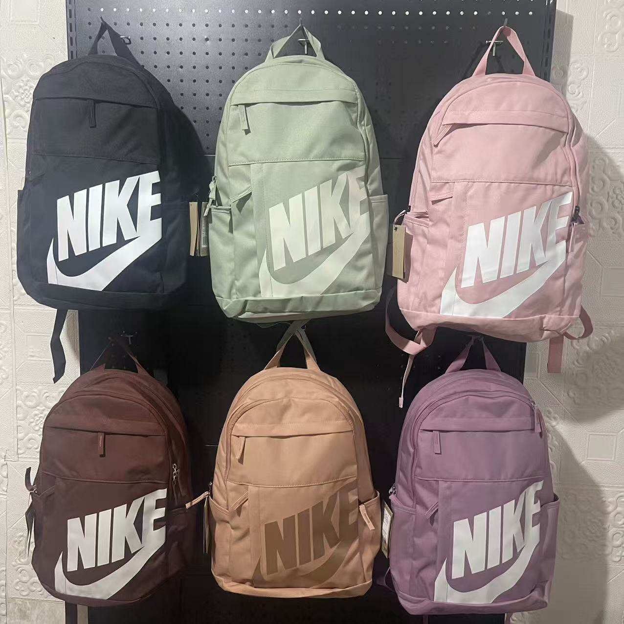 耐克旅行双肩包大容量简约背包女大学生初中高中女生nike学生书包