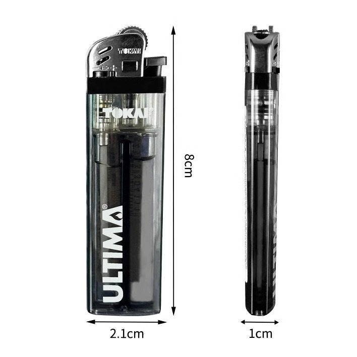 TOKAI日本东海M10超薄透明防爆一次性创意家用个性滑轮火石打火机