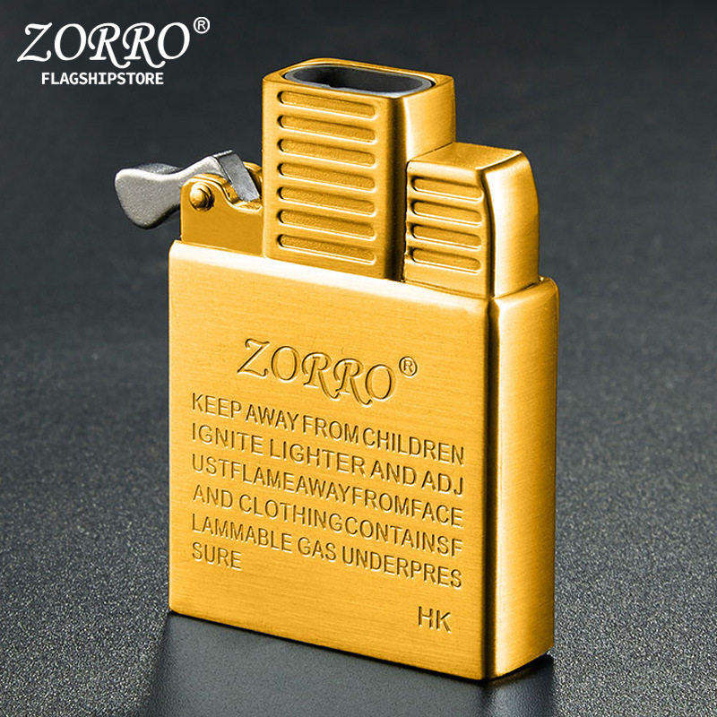 佐罗zorro正品金银色内胆双喷头直冲防风机芯气体款通用替换DIY