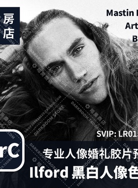 Artisan B&W 艺术黑白色调 Mastin Labs 暗房商店婚礼人像预设
