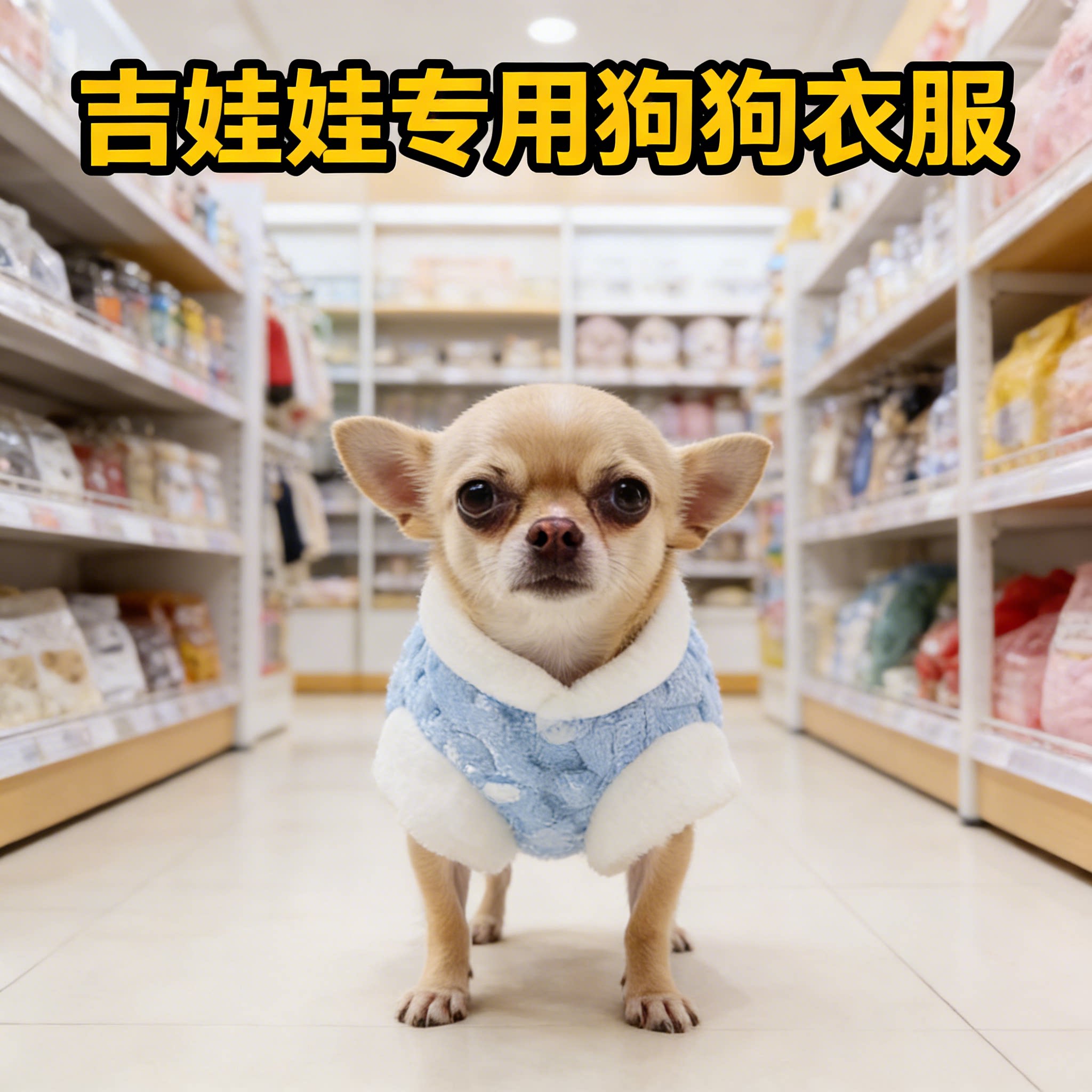 吉娃娃专用狗狗衣服秋冬季加绒加厚保暖马甲背心超小体犬冬天卫衣