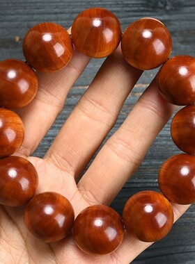 崖柏手串佛珠手链太行崖柏陈化老料雀眼男女佛珠高油素珠文玩念珠