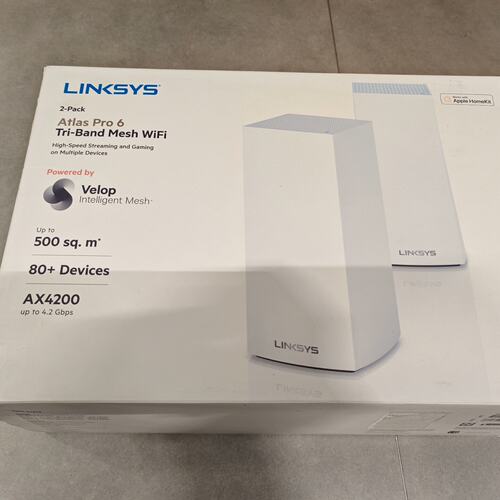 议价领势LINKSYS MX8400 5G三频WIFI6路由两支可维修