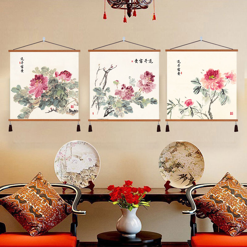 花开富贵牡丹政方形装饰画