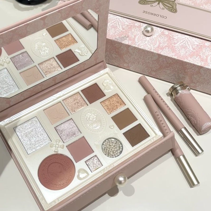 colorrose浮雕眼影新款眼影盘