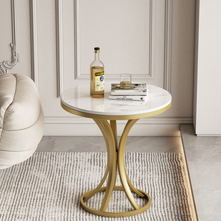 极简轻奢高级感客厅小圆桌子阳台茶几卧室床头柜边桌沙发边几边柜