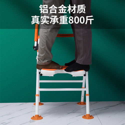 老人孕妇浴室洗澡专用椅可折叠日式老年人卫生间淋浴防滑沐浴凳子