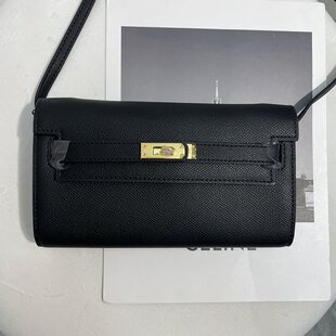 爱马女仕H家凯莉长款真皮钱包Epson掌纹牛皮单肩斜跨手拿包时尚经