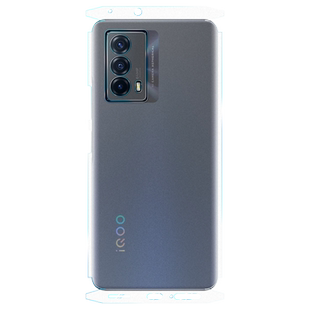 适用vivo iQOOZ5背膜iQOO10磨砂后膜全包边10pro贴纸全包边框水凝膜手机后盖镜头保护膜