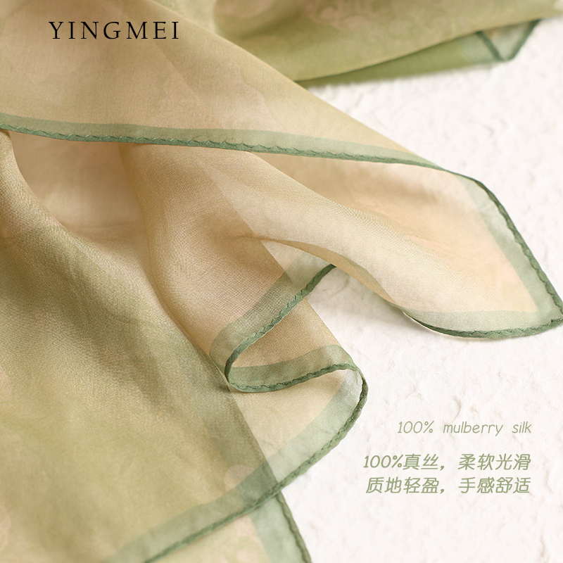 盈妹夏季气质优雅女柔软舒适丝巾