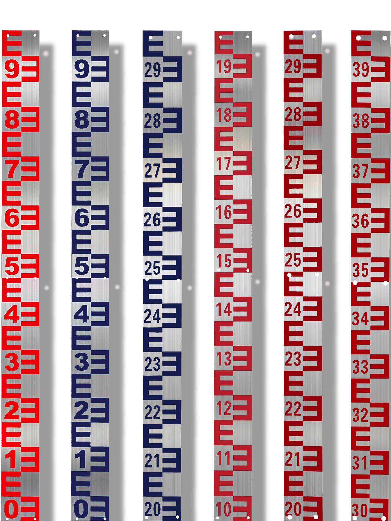 定做水位尺不锈钢水文尺3米4米5米高水库标高程米数定制水位标尺