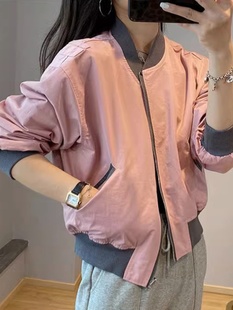 棒球服外套女炸街高级感2025秋季新款休闲时尚小个子短款夹克上衣