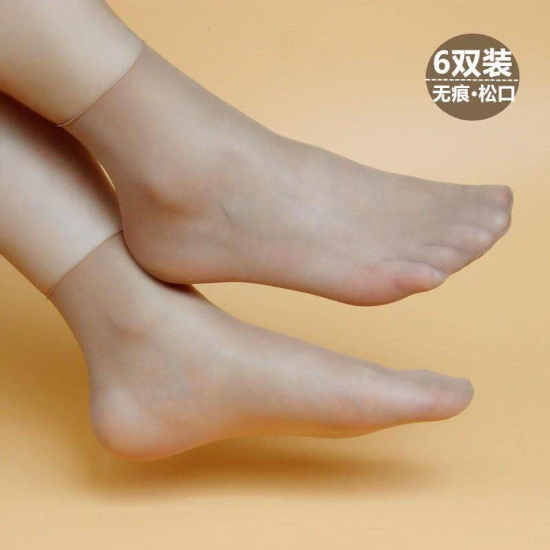 5双装新款无痕松口丝袜夏任意剪不勒腿不脱丝袜子隐形短袜女薄款