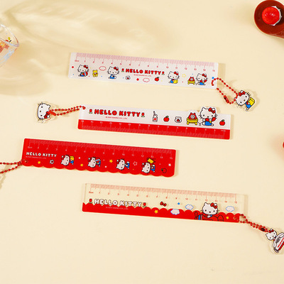 小学生直尺15cm卡通文具亚克力尺