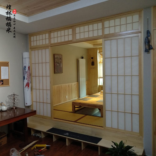 推拉门和室木格栅定制日式榻榻米