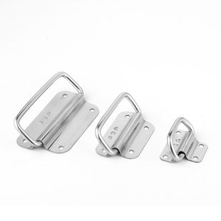 304不锈钢拉手抽屉柜门把手工具箱提手活动铁箱折叠实心吊环拉手