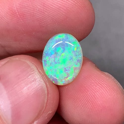 澳洲天然水晶欧泊帕拉伊巴蓝澳宝项链戒指定制2.56ct11.7*9*3.5mm