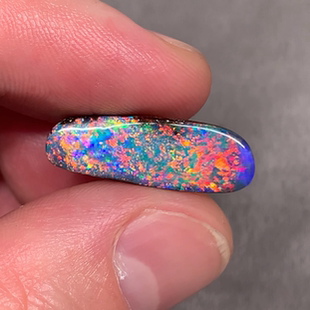 7.3 4.4mm 澳洲欧泊天然彩色宝石绚丽繁花彩铁欧泊澳宝5.3ct