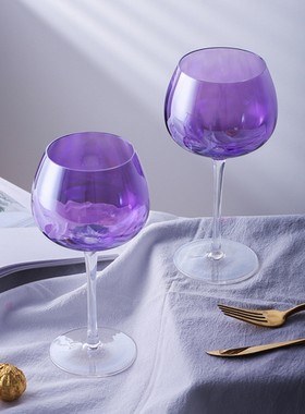 英国同款手工紫罗兰黛拉高脚杯