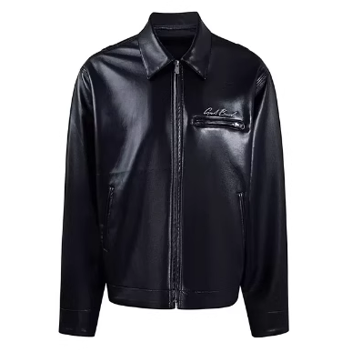 【侯明昊同款】GOODBRAND 珍珠爵士皮衣夹克外套 男女同款