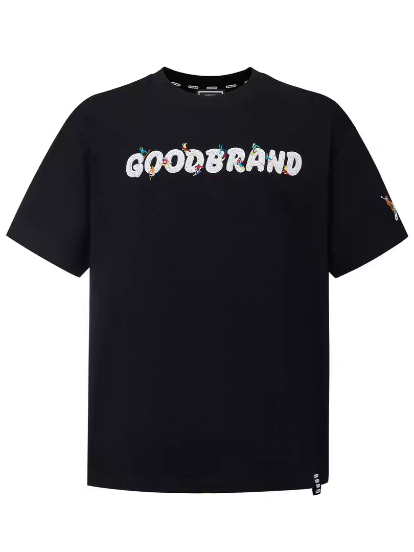 GOODBRAND 2026SS趣味雪糕立体拉浆刺绣滑雪短袖T恤 男女同款