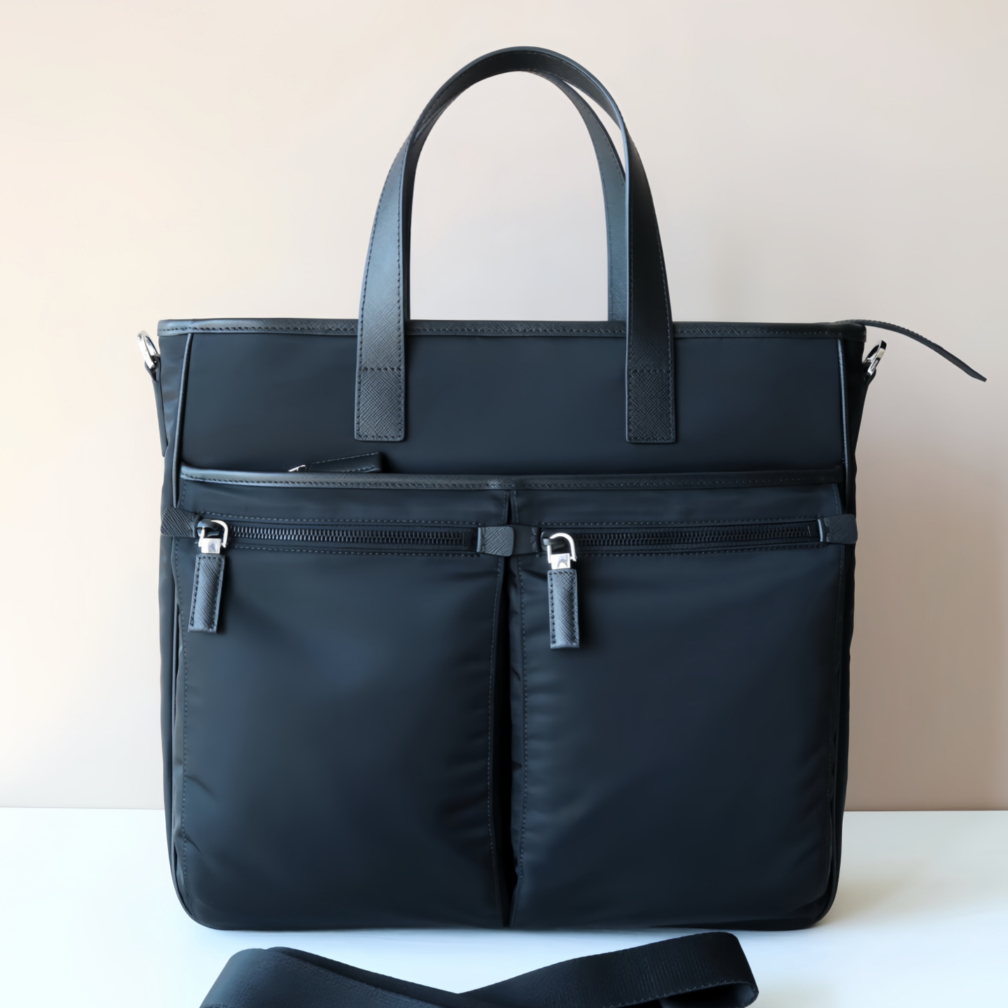 欧美时尚男士尼龙公文包降落伞布包商务单肩斜挎手提电脑包女简约