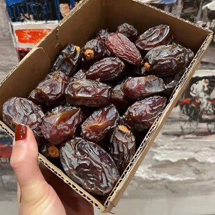 现货以色列帝王椰枣2斤礼盒装进口免洗黑椰枣蜜枣蜜饯天然椰枣甜