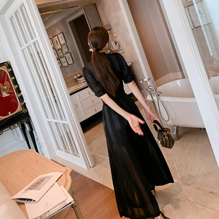 女夏装 时尚 套装 一整套优雅高贵气质高腰垂感阔腿连体裤 洋气连衣裤