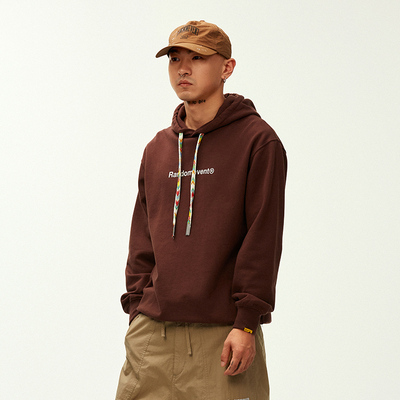 Randomevent春季经典LOGO连帽卫衣男女同款