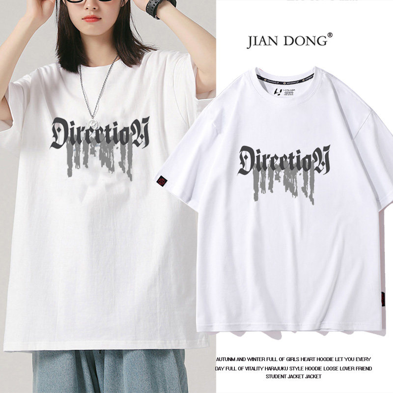 韩系白色短袖t恤女2025新款夏季时尚洋气纯棉小个子大码宽松半袖