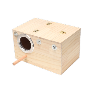 玄凤虎皮牡丹鹦鹉鸟用繁殖箱保暖鸟窝实木鸟巢鸟用品竖式鸟笼配件