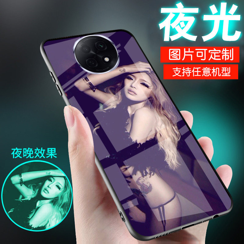 适用oppoa97手机壳a57个性a58感a93s美女生a35新品a95夜光a36纯玻璃A2欲爆款a56男士A3A1pro外套A55潮酷a96