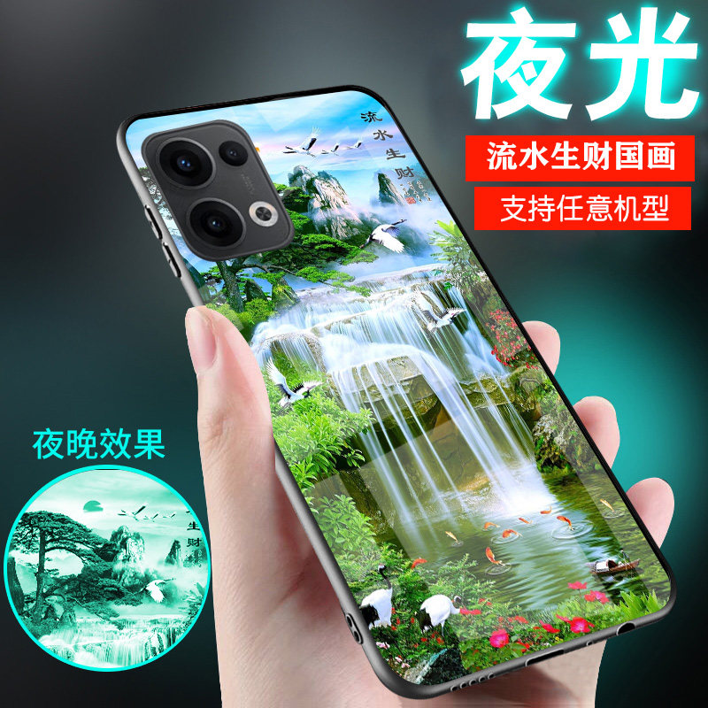 适用OPPOERNO流水生财手机壳