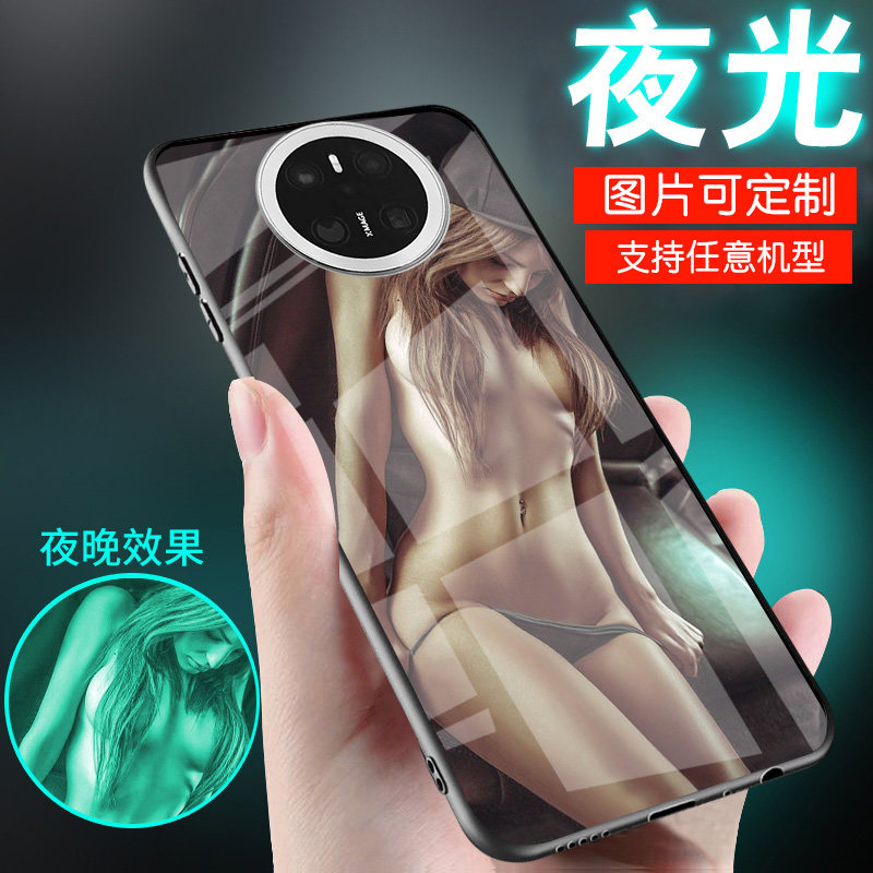 适用华为mate70手机壳mate60个性50感40美女生30夜光20外套50E新品10爆款男士玻璃欧美风清纯欲mate70pro