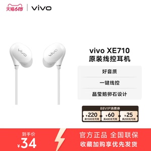 vivo XE710原装耳机入耳式线控圆孔耳机Type C版模拟信号耳机