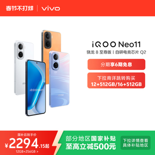 【6期免息】vivo iQOO Neo11新品骁龙8至尊长续航国补手机iQOO官方旗舰店官网正品iqooneo11游戏手机
