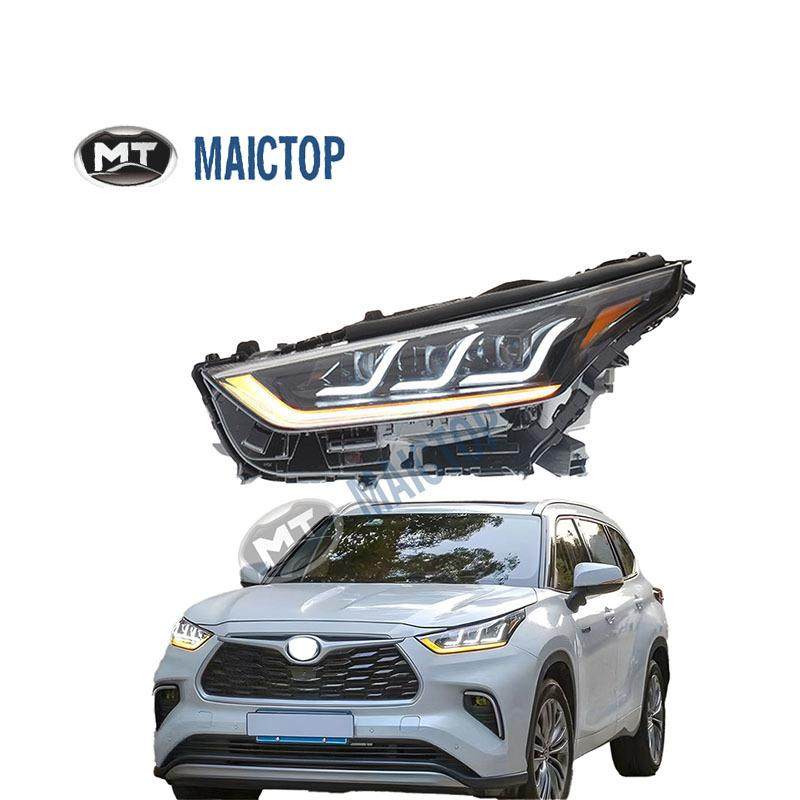 适用于2022款丰田汉兰达改装大灯汉兰达皇冠陆放LED透镜大灯总成